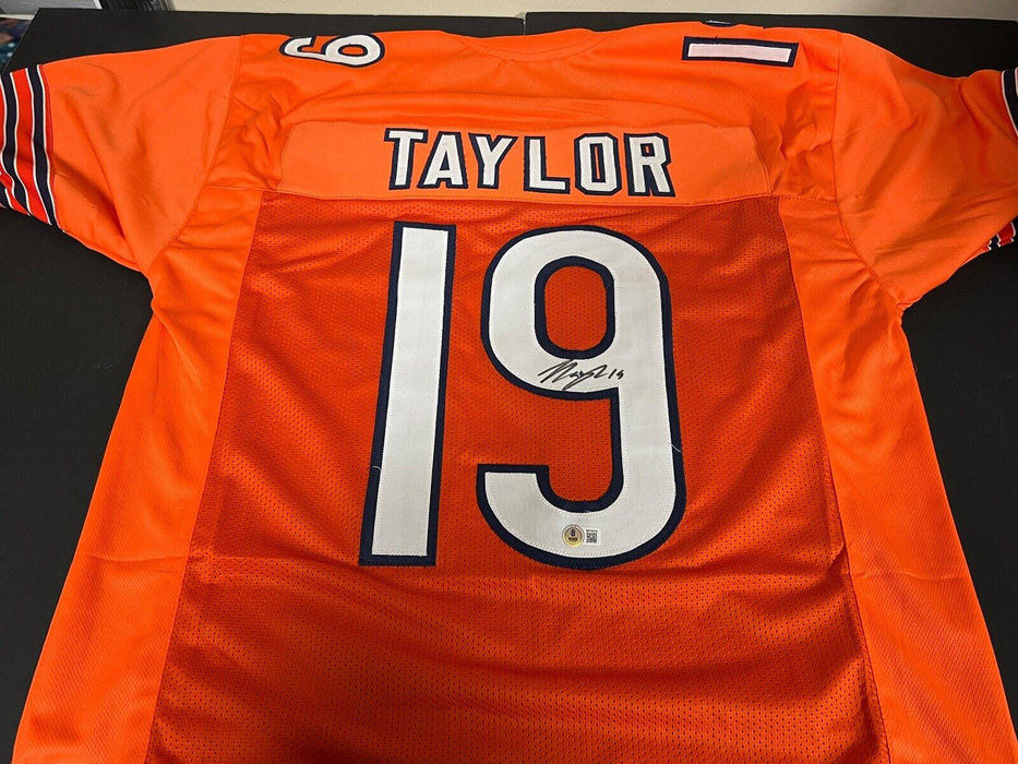 Tory Taylor Chicago Bears Autographed Signed Orange Jersey Beckett Witness Holo