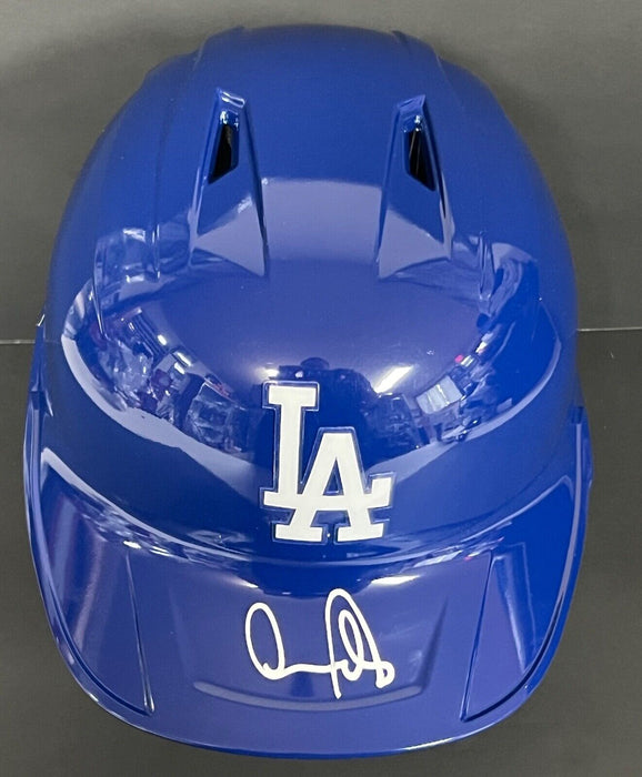 Andy Pages Dodgers Auto Signed Full Size Helmet Beckett Witness Hologram