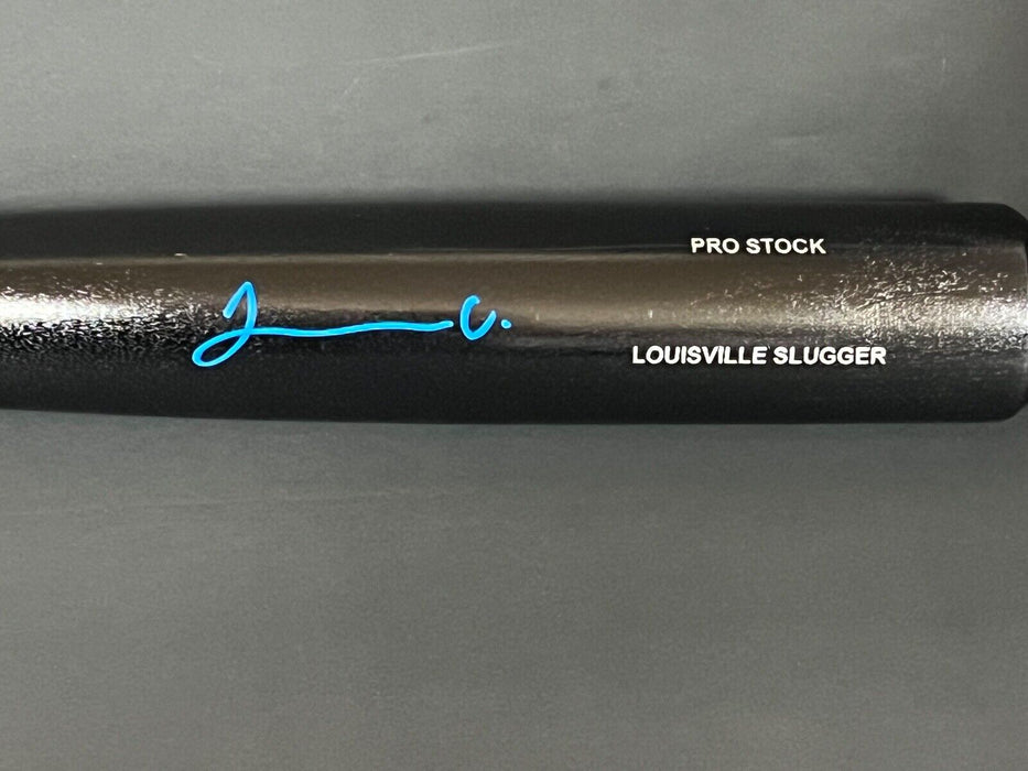 Joendry Vargas Dodgers Auto Signed Black Bat Beckett Witness Louisville Slugger