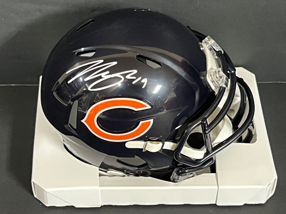 Tory Taylor Chicago Bears Auto Signed Speed Mini Helmet Beckett Witness Holo