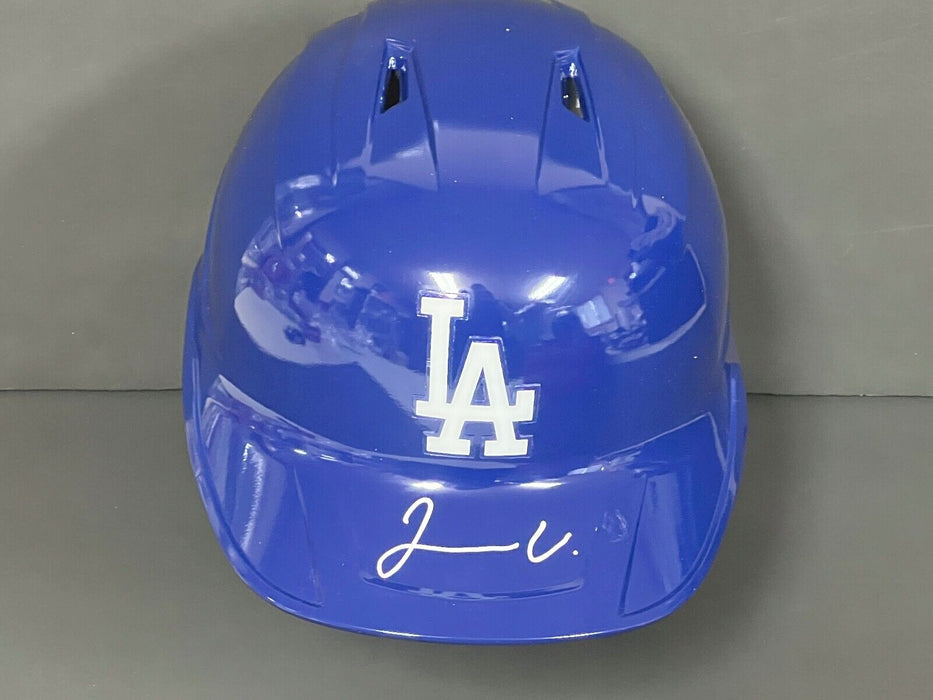 Joendry Vargas Dodgers Auto Signed Full Size Helmet Beckett Witness Hologram