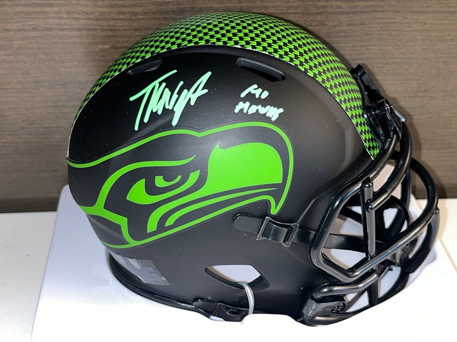 Tyrice Knight Seahawks Auto Signed Eclipse Mini Helmet Beckett Witness Go Hawks