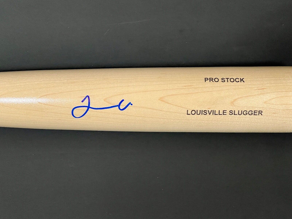 Joendry Vargas Dodgers Auto Signed Blonde Bat Beckett Witness Louisville Slugger