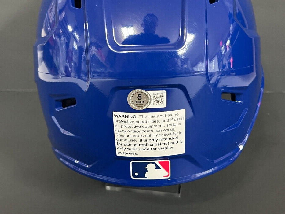 Andy Pages Dodgers Auto Signed Full Size Helmet Beckett Witness Hologram