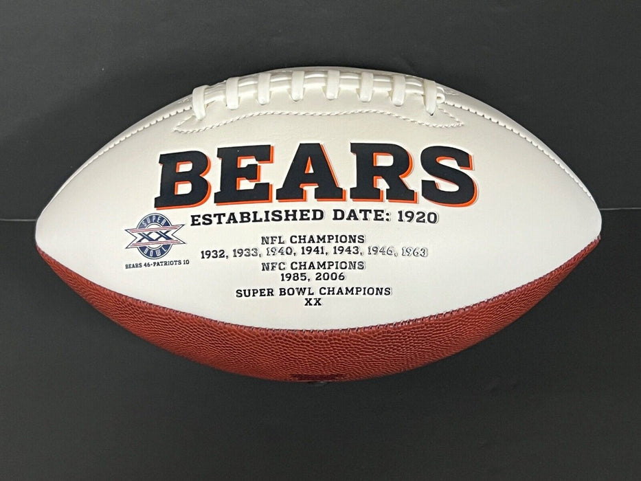 Mike Hartenstine Chicago Bears Auto Signed Logo Football SBXX Champs