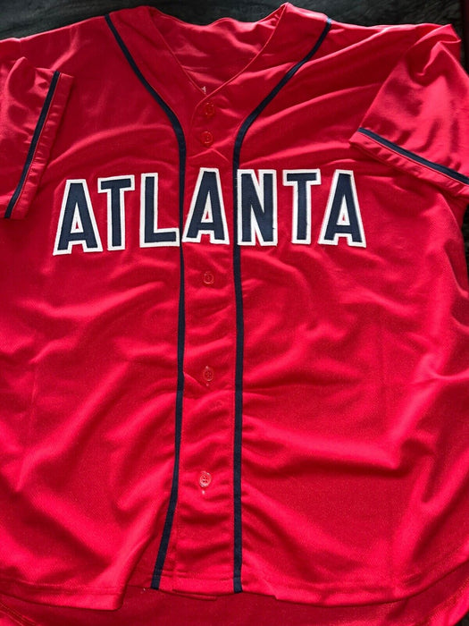 Chris Sale Atlanta Braves Auto Signed Custom Jersey Beckett Hologram Red .