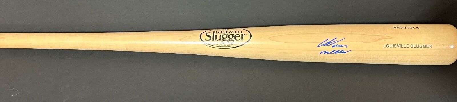 Aidan Miller Phillies Auto Signed Blonde Bat Beckett Witness Louisville Slugger