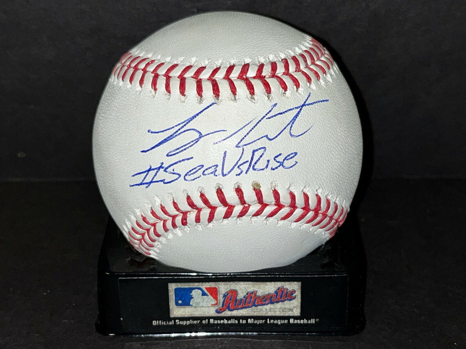 Logan Gilbert Mariners Auto Signed Baseball Beckett Witness Hologram #SeaUsRise