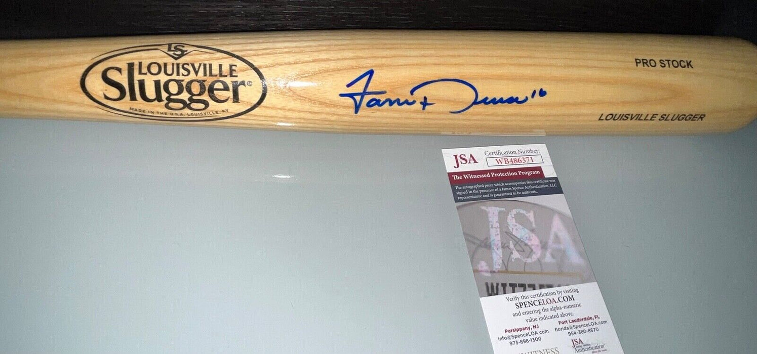 Jarren Duran Red Sox Auto Signed Blonde Bat JSA Witness Louisville Slugger .