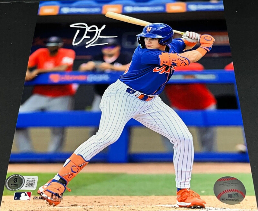 Drew Gilbert New York Mets Autographed Signed 8x10 Photo Beckett Witness