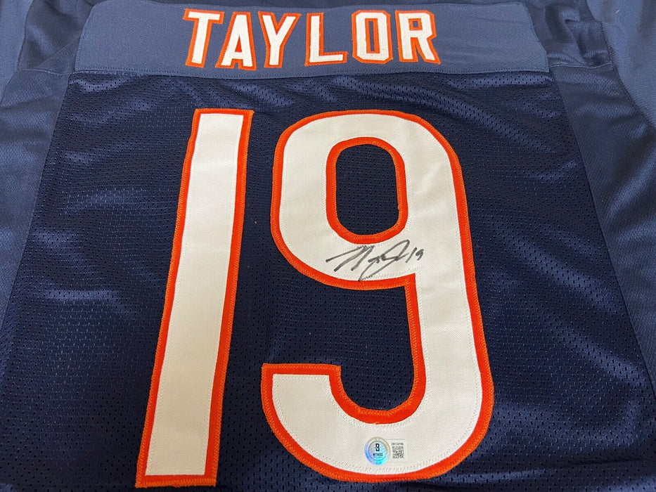 Tory Taylor Chicago Bears Autographed Signed Blue Jersey Beckett Witness Holo