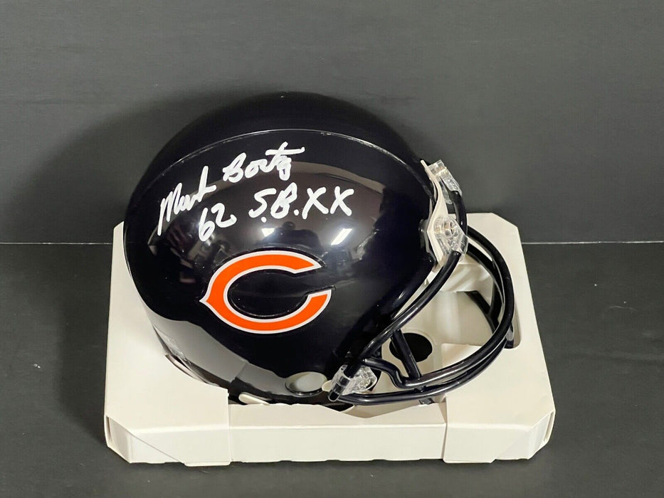 Mark Bortz Chicago Bears Signed Mini Helmet SBXX Champs .