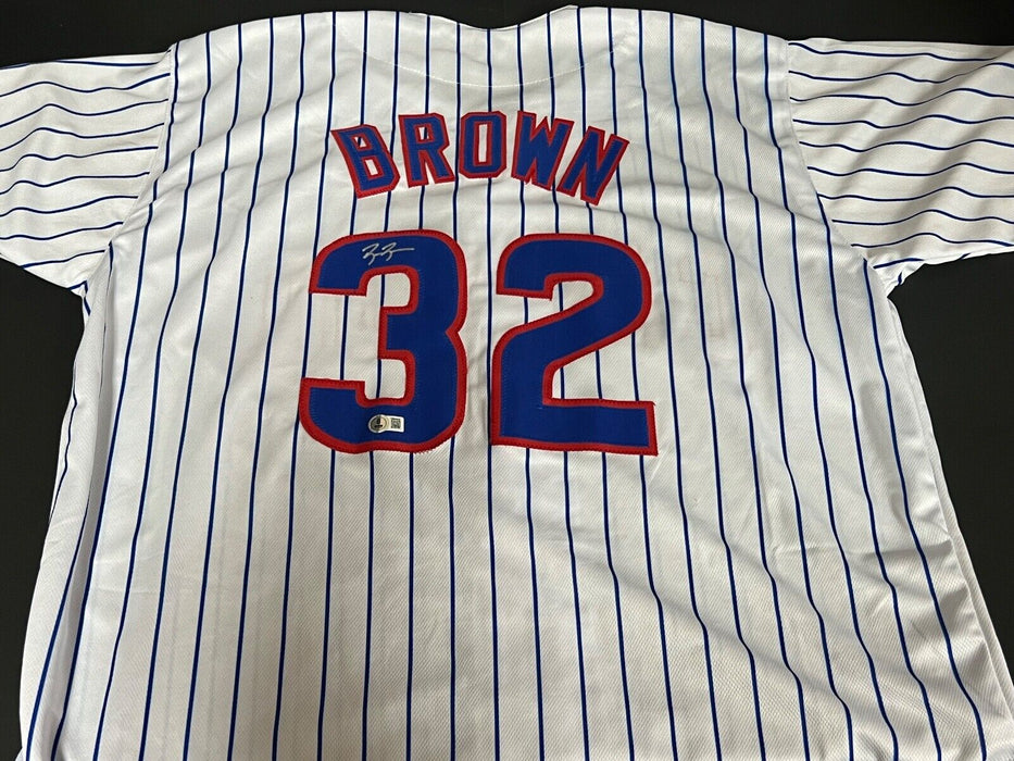 Ben Brown Cubs Auto Signed Jersey Custom Beckett Witness HOLOGRAM Home .