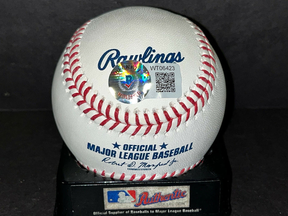 Logan Gilbert Mariners Auto Signed Baseball Beckett Witness Hologram #SeaUsRise