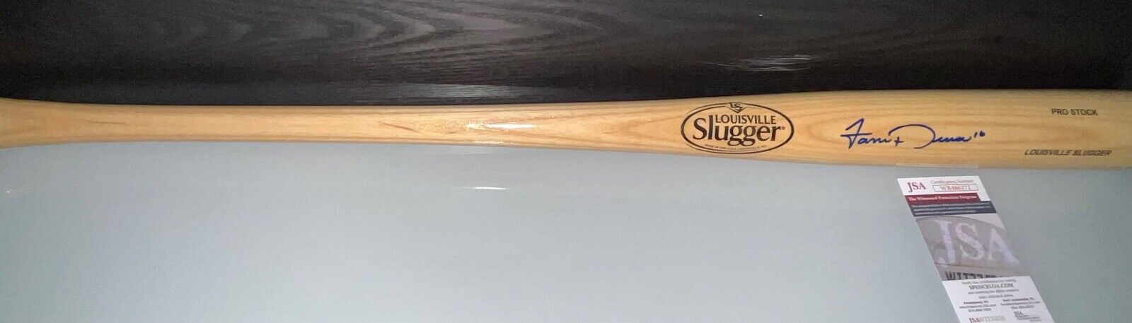 Jarren Duran Red Sox Auto Signed Blonde Bat JSA Witness Louisville Slugger .