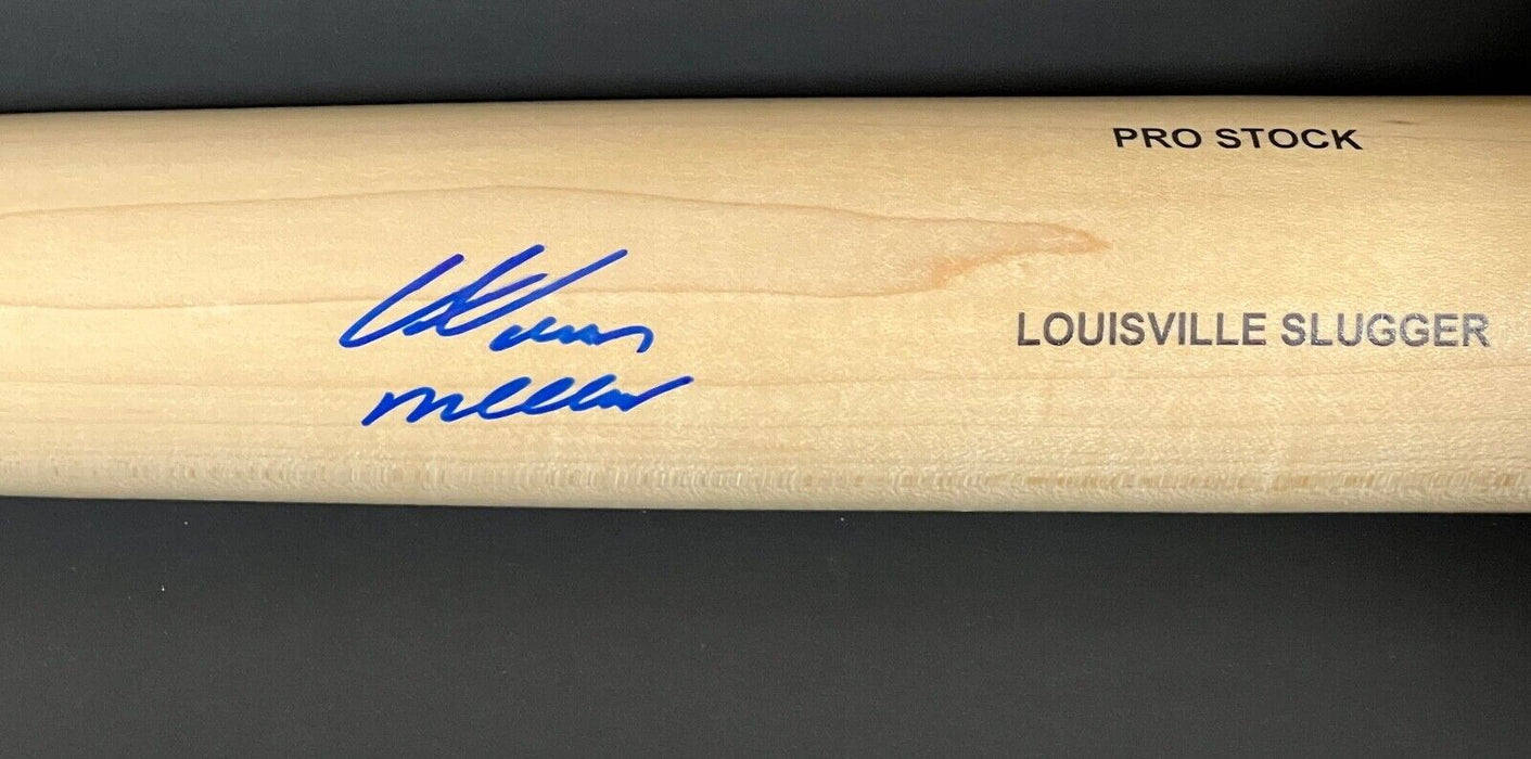 Aidan Miller Phillies Auto Signed Blonde Bat Beckett Witness Louisville Slugger