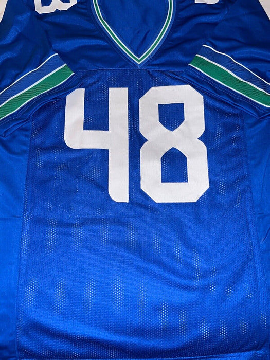 Tyrice Knight Seahawks Auto Signed Throwback Custom Jersey Beckett Go Hawks