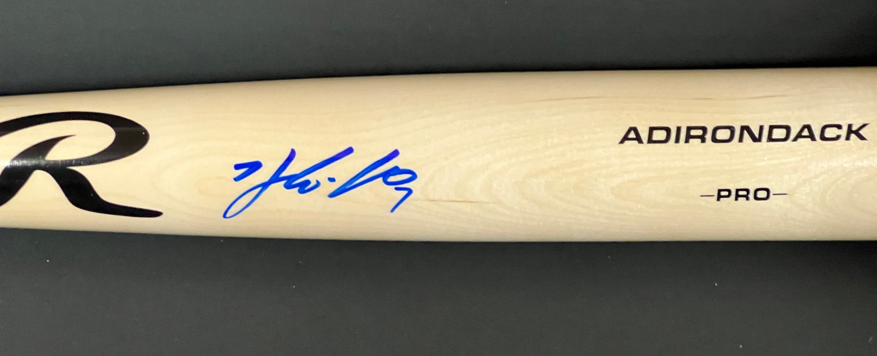 Ha-Seong Kim San Diego Padres Signed Engraved Bat Beckett Witness Holo Blonde