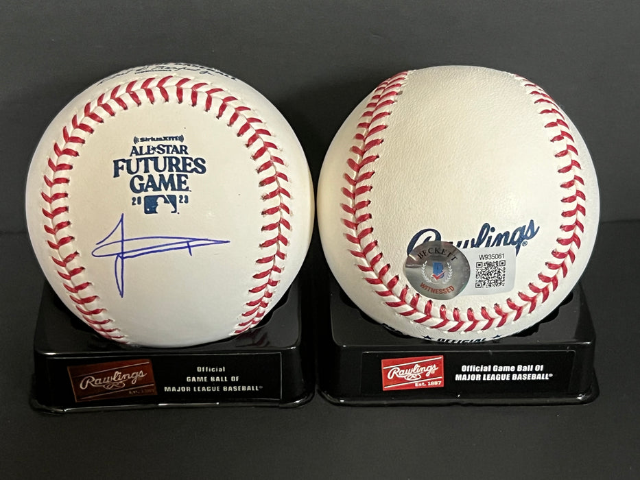 Jackson Merrill Padres Auto Signed 2023 Futures Game Baseball Beckett Hologram