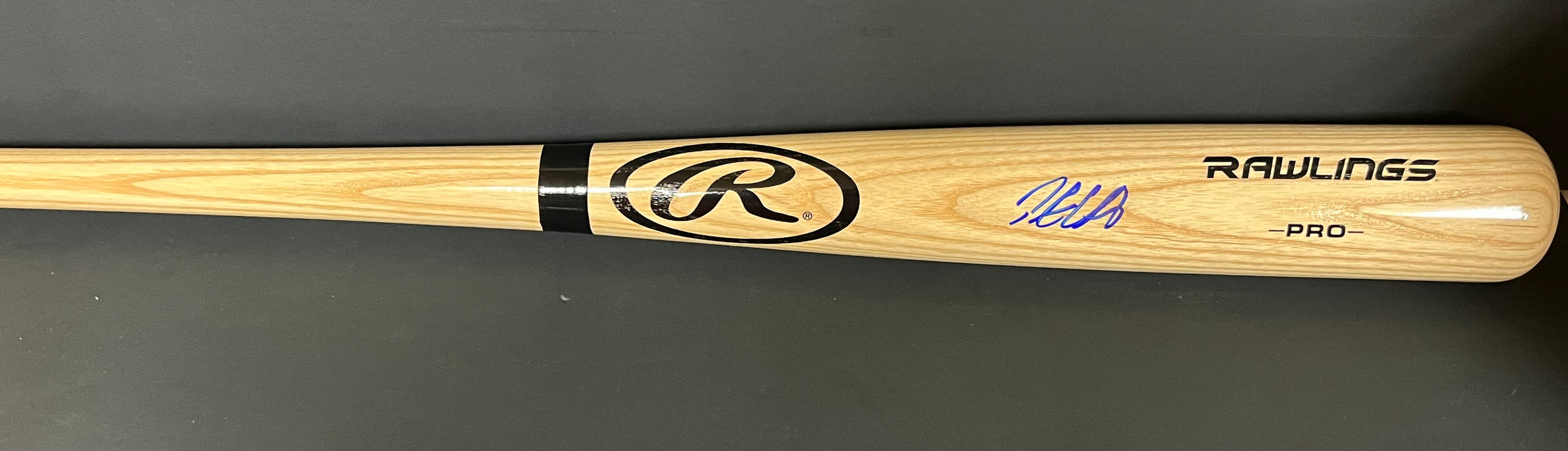 Pete Crow-Armstrong Cubs Auto Signed Engraved Bat Beckett Rookie COA Blonde .