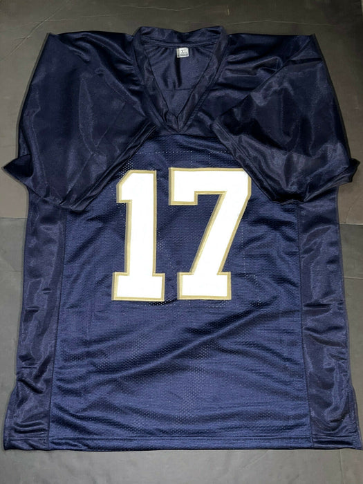 Jaylen Sneed Notre Dame Irish Auto Signed Blue Jersey JSA COA