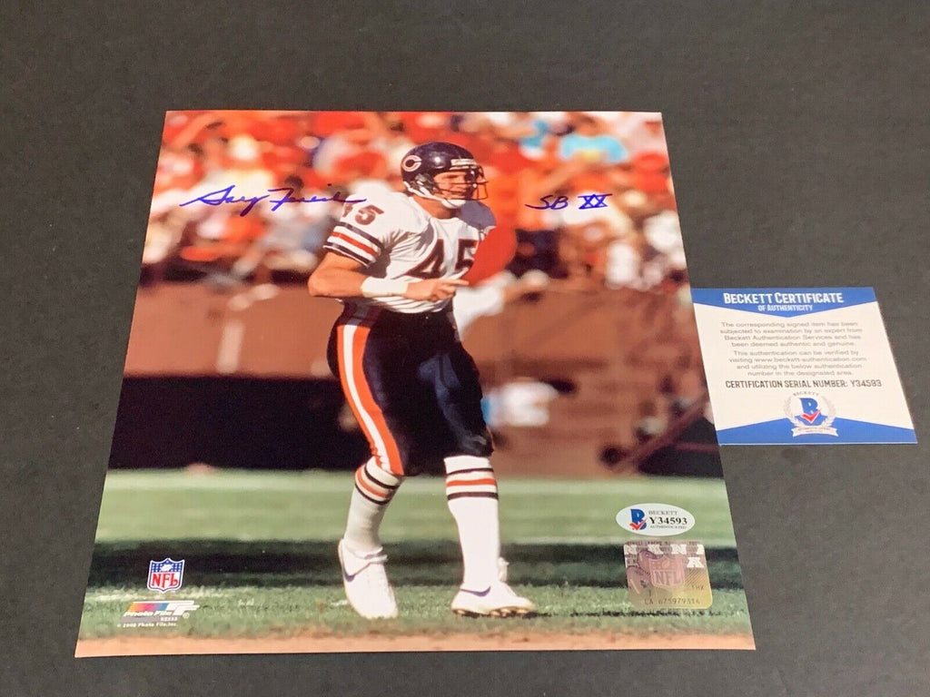 Gary Fencik Chicago Bears Autographed Signed 8x10 SBXX Beckett COA . —  SidsGraphs