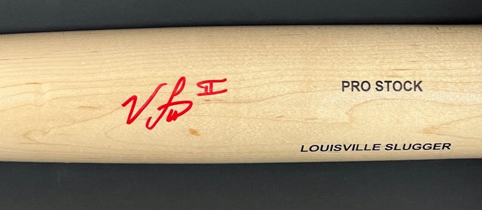 Victor Scott II Cardinals Auto Signed Blonde Bat Beckett Holo LS Red .