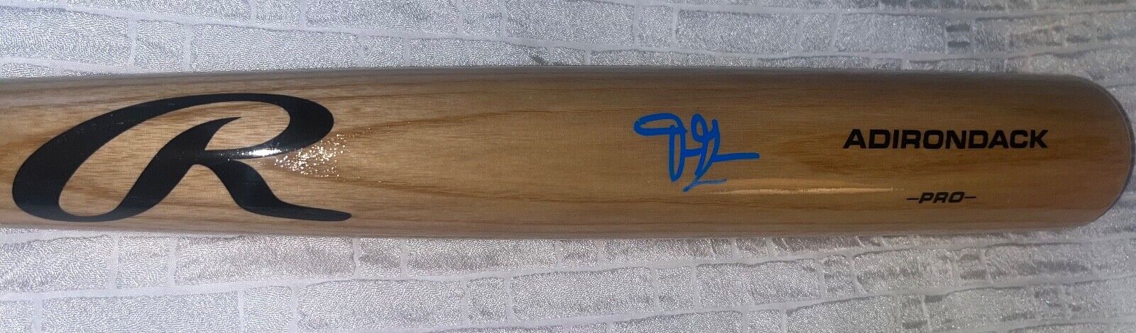 Drew Gilbert Mets Auto Signed Rawlings Blonde Bat Beckett Witness