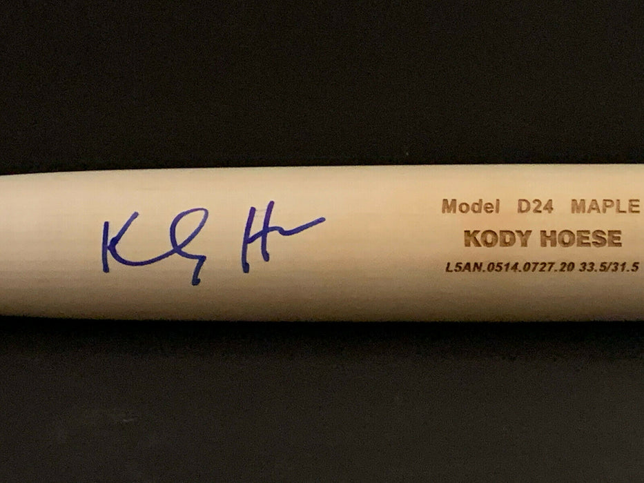 Kody Hoese Los Angeles Dodgers Autographed Signed 2020 Game Model Bat