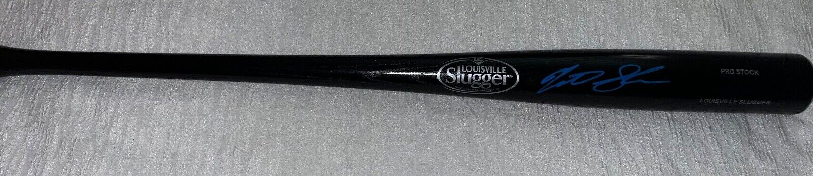 Matt Shaw Cubs Signed Black Louisville Slugger Bat Beckett Witness Hologram