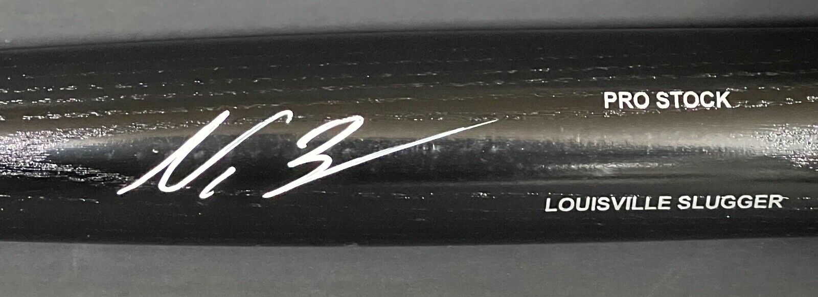 Nazzan Zanetello Red Sox Auto Signed Engraved Black Bat Beckett Holo LS