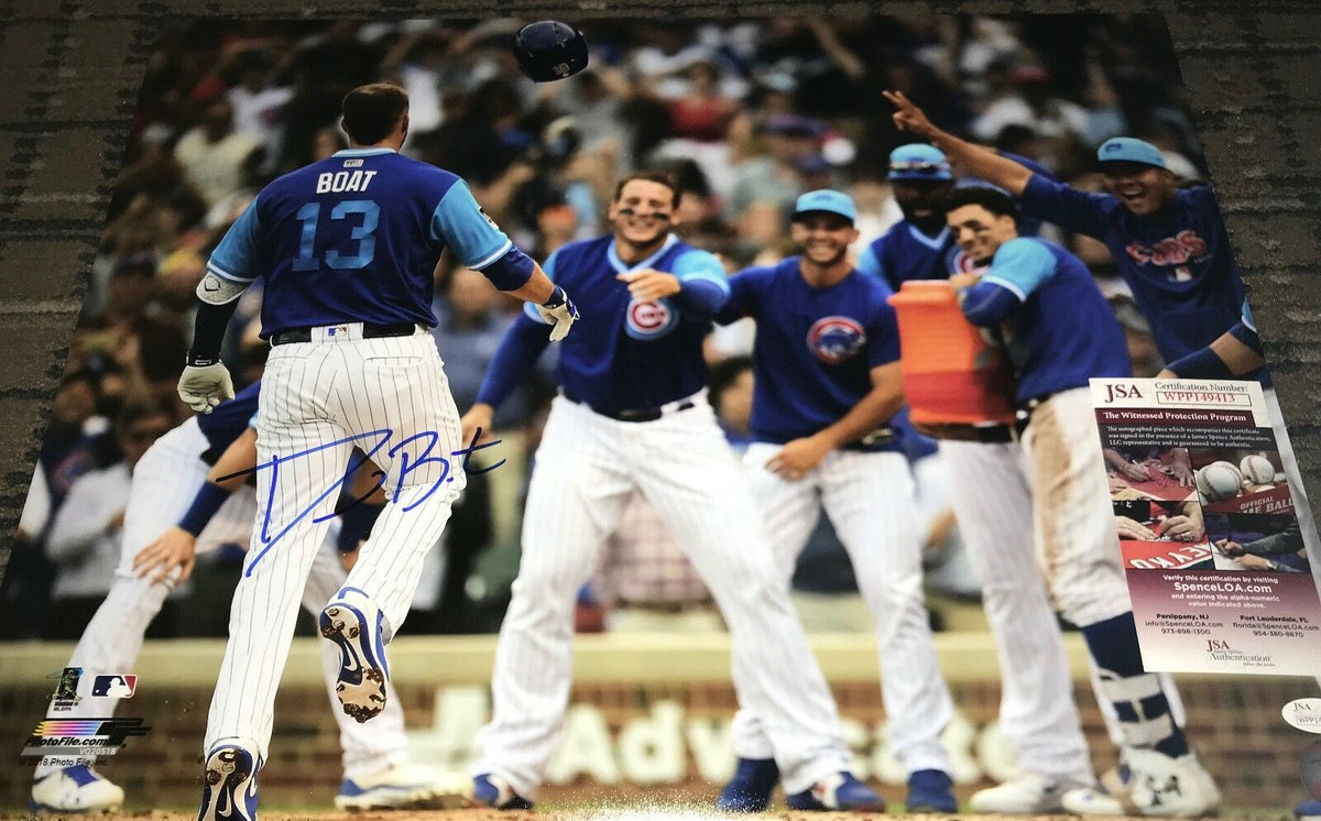 David Bote Cubs Signed 8x10 Photo PSA WITNESS COA Walk off Grand Slam —  SidsGraphs