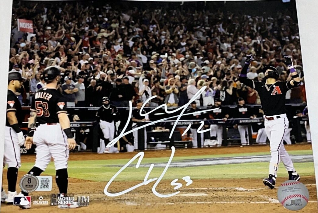 Christian Walker Lourdes Gurriel Diamondbacks Signed World Series 8x10 Beckett