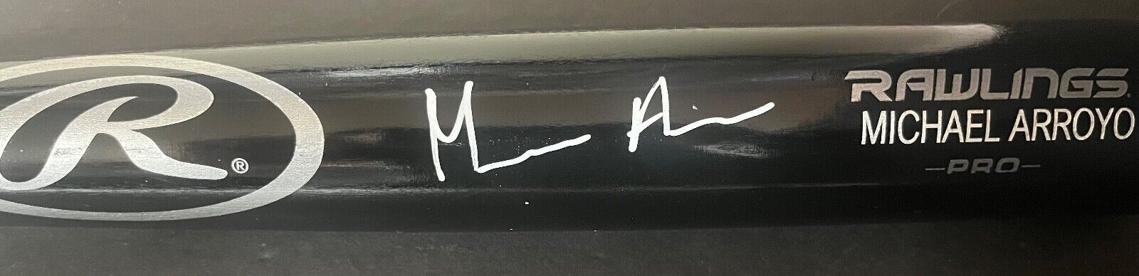 Michael Arroyo Seattle Mariners Auto Signed Black Bat Beckett Hologram