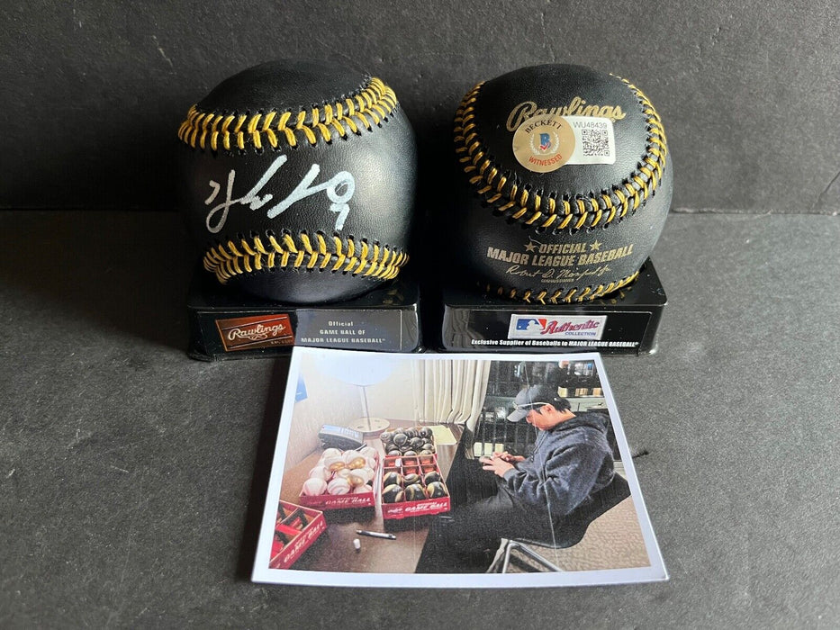 Ha-Seong Kim Padres Signed Major League Black Baseball Beckett WITNESS Holo