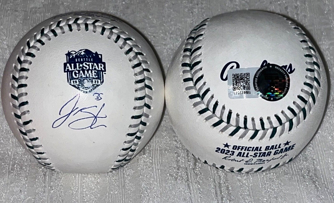 Justin Steele Chicago Cubs Auto Signed 2023 All Star Baseball Beckett Holo .