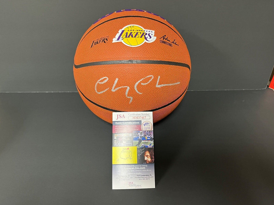 Chevy Chase Fletch Los Angeles Lakers Auto Signed Wilson Basketball JSA COA