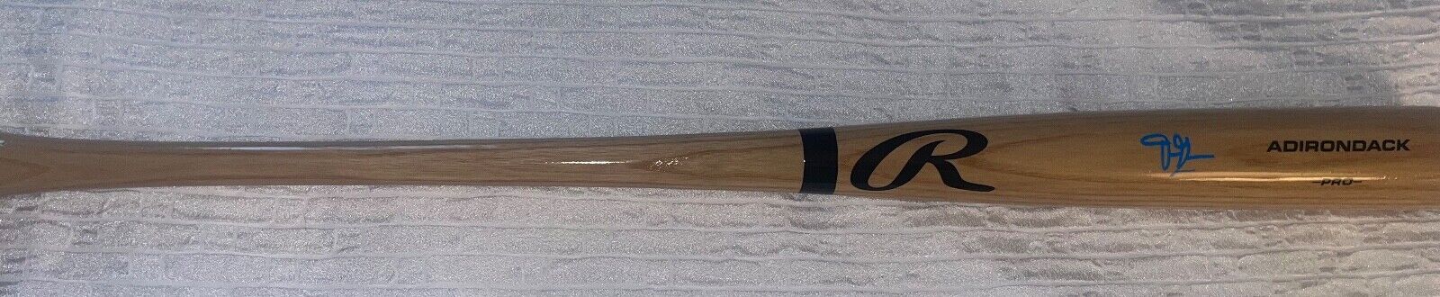 Drew Gilbert Mets Auto Signed Rawlings Blonde Bat Beckett Witness