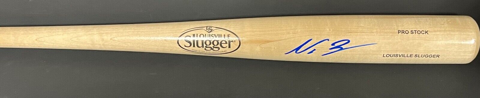 Nazzan Zanetello Red Sox Auto Signed Engraved Blonde Bat Beckett Holo LS