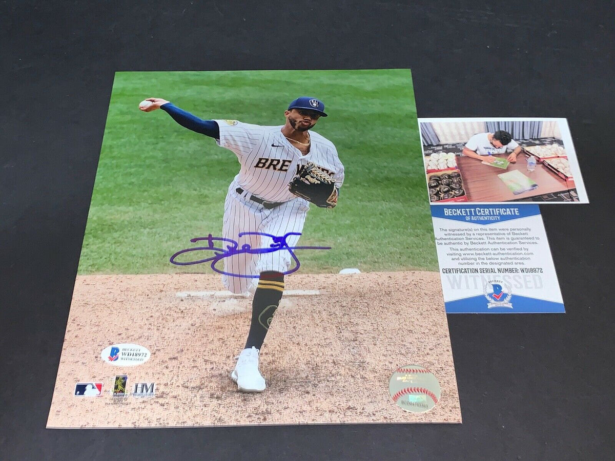 Devin Williams Brewers Autographed Signed 8x10 Photo Beckett WITNESS C —  SidsGraphs